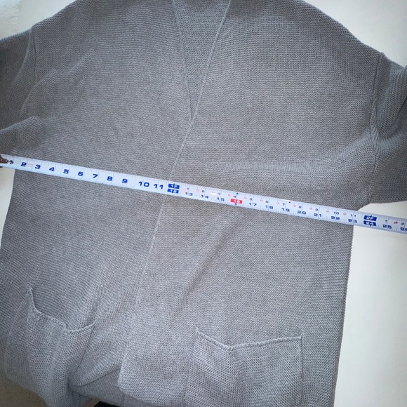 MOD REF Chunky Gray Cardigan Oversized all season sz S-M-L - Picture 8 of 11